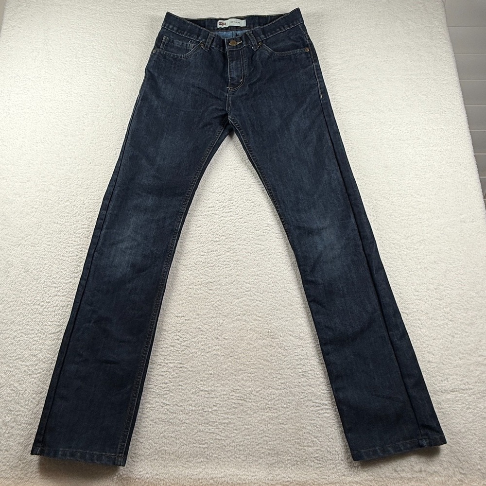 Levi's 511 Slim Jeans Boys 20 30x30 Blue Cotton Dark Wash Straight Leg Outdoor